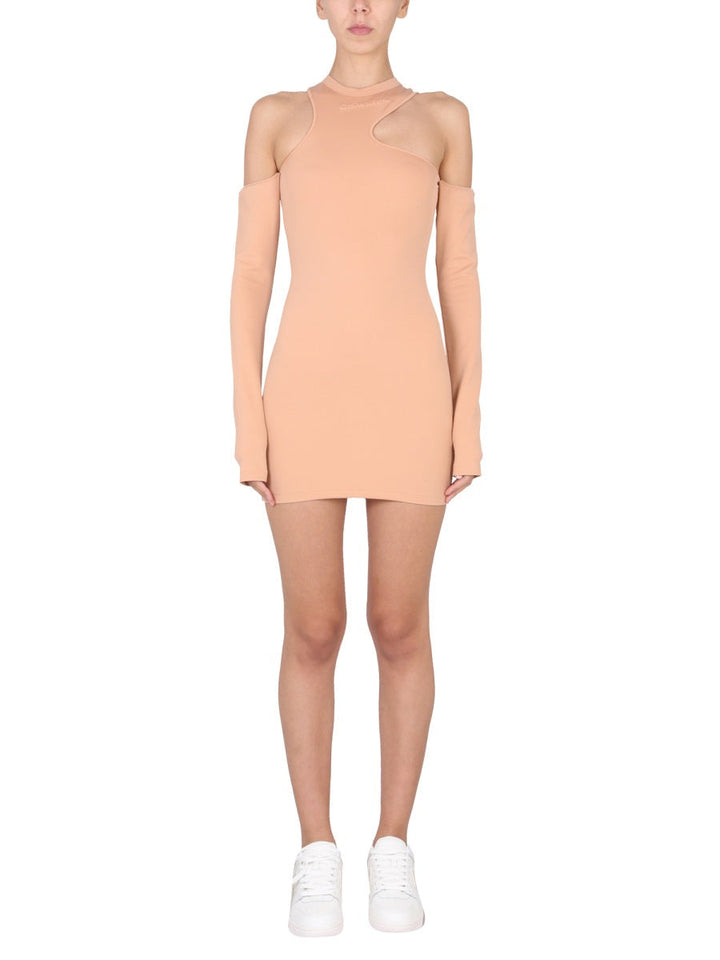 Off-White Women Asymmetric Mini Dress