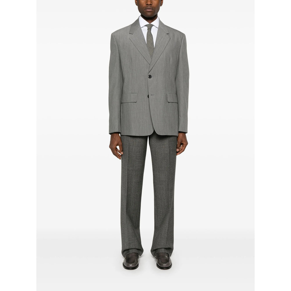 Prada Grey Trousers - Wide-Leg Trousers Men