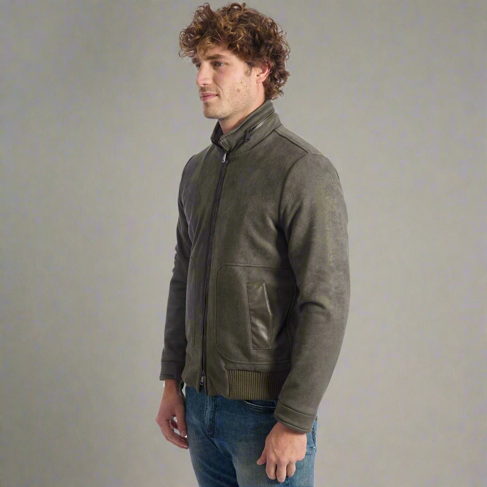Roberto Pepe men's green blended wool Luxury Jackets