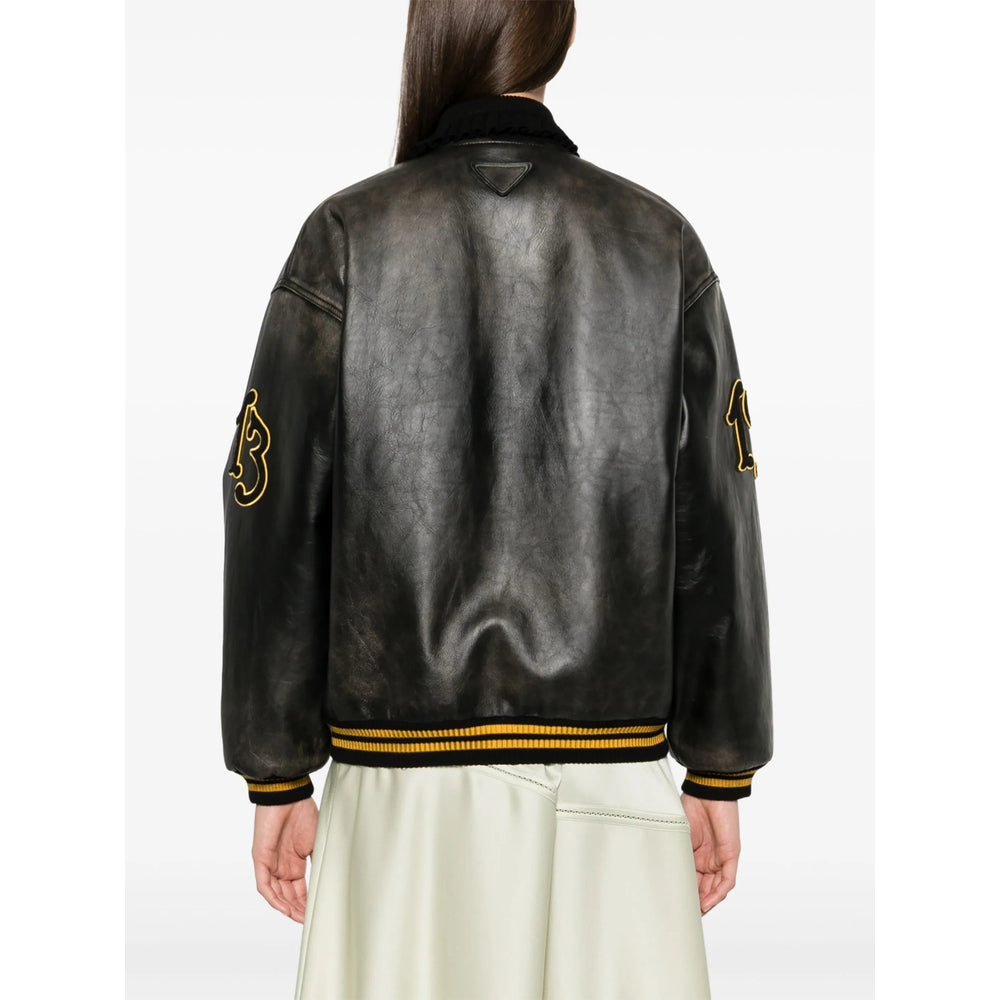 Prada Black Jackets - Leather Jackets Women