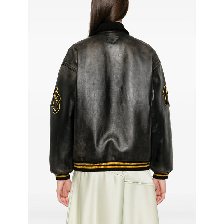 Prada Black Jackets - Leather Jackets Women