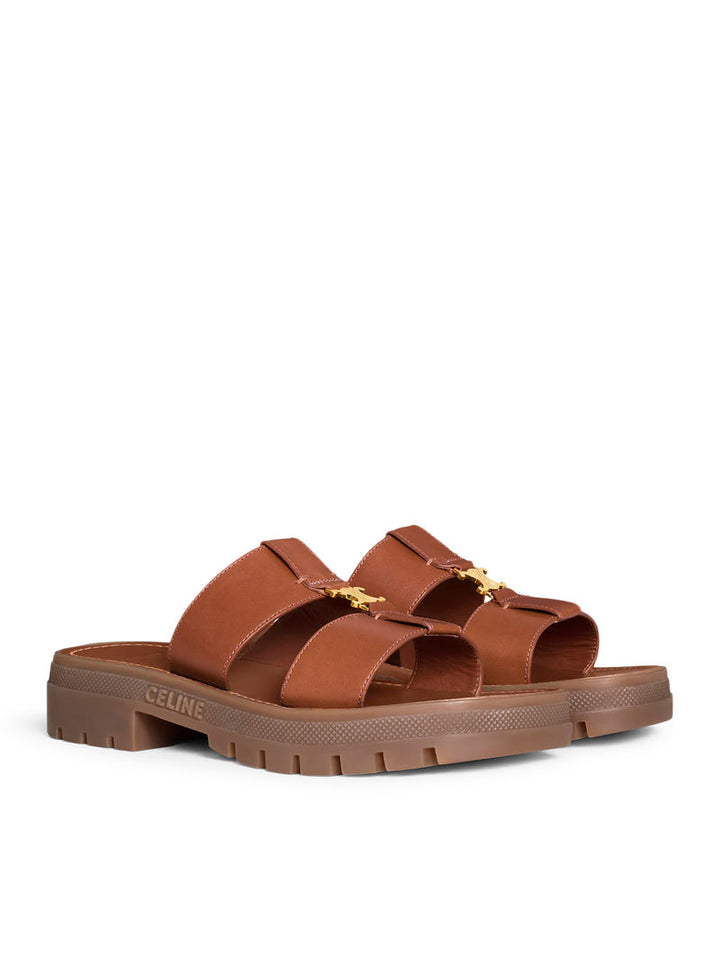 Celine Women Clea Leather Mules