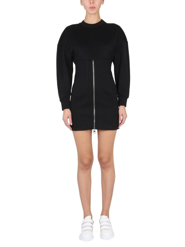 Alexander Mcqueen Women Mini Dress With Cocoon Sleeves