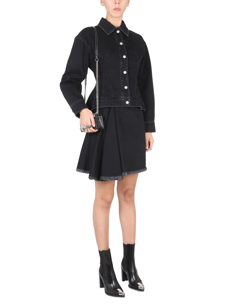 Alexander Mcqueen Women Hybrid Denim Jacket