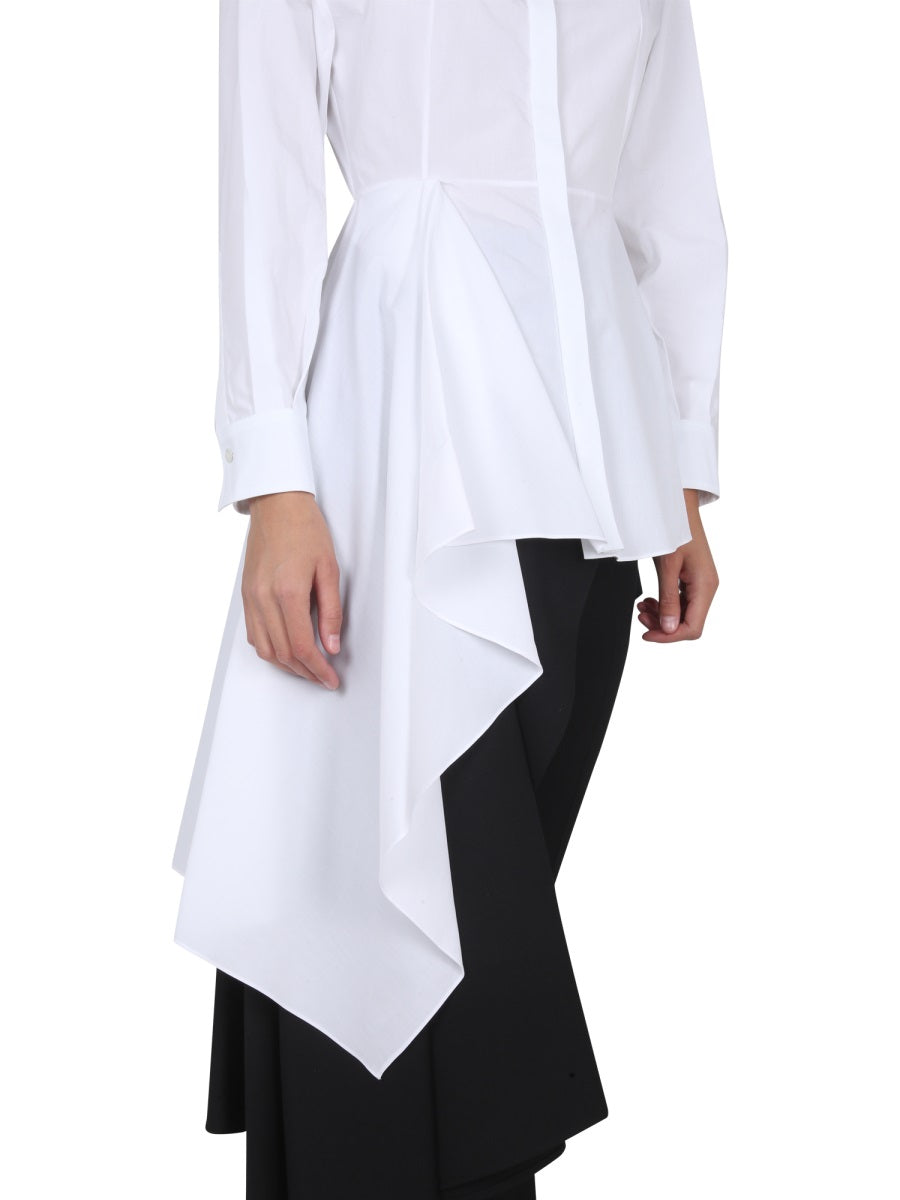 Alexander Mcqueen Women Asymmetric Shirt