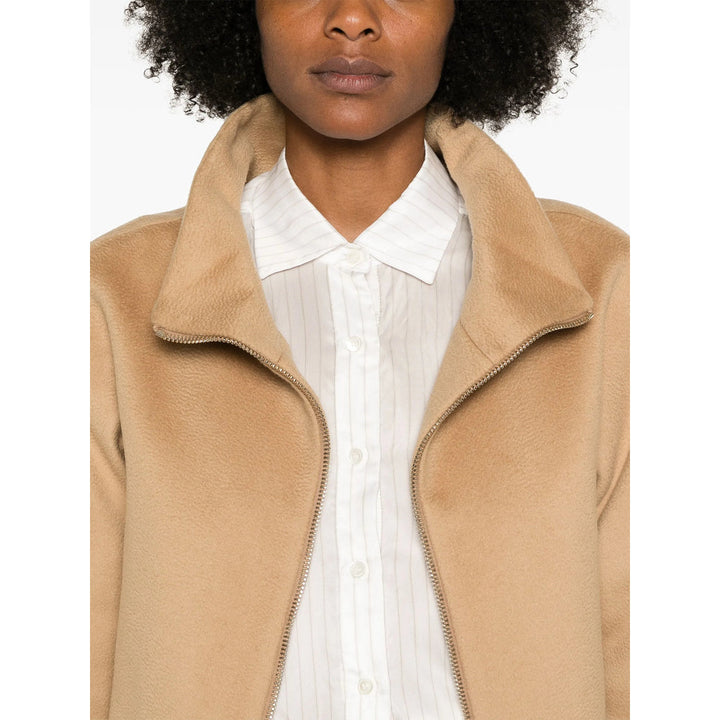 Herno Neutrals Coats - Single Breasted Coats Women