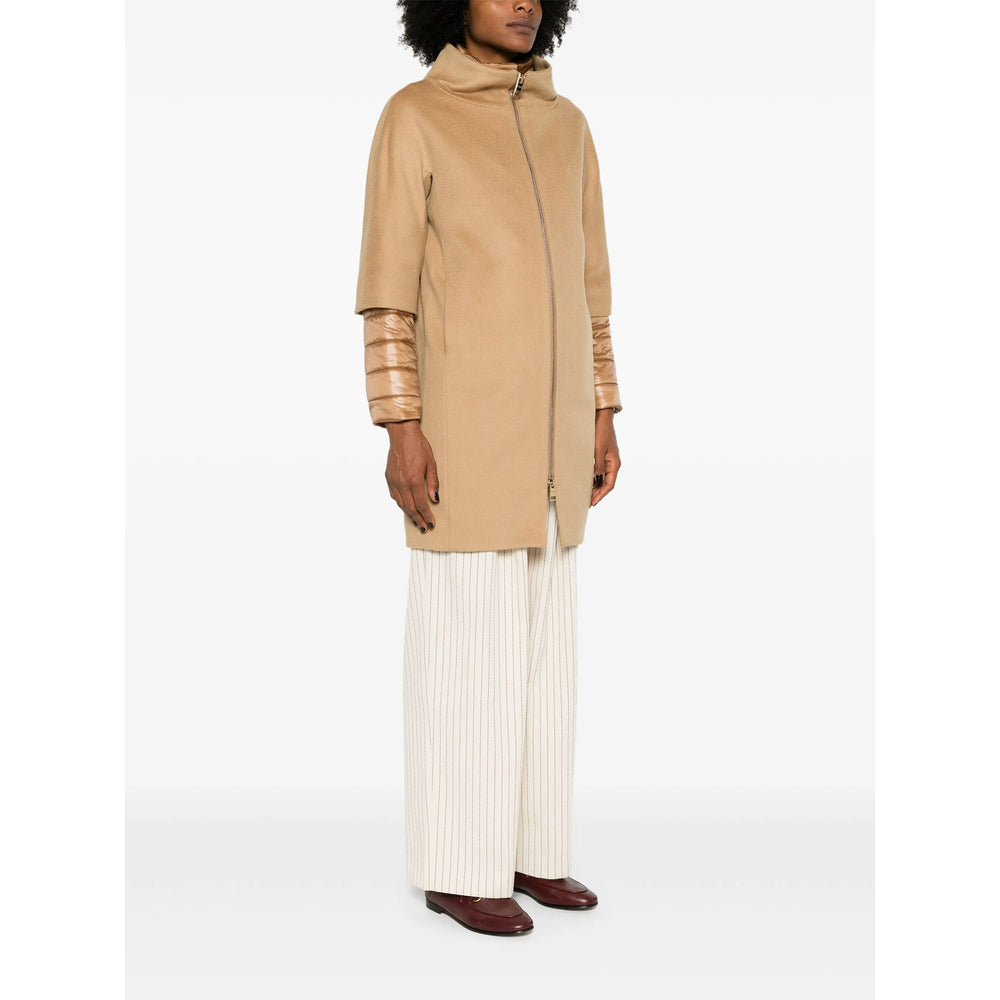 Herno Neutrals Coats - Single Breasted Coats Women