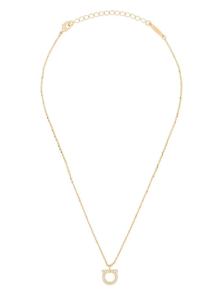 Ferragamo Women Gancini Crystals Necklace - L