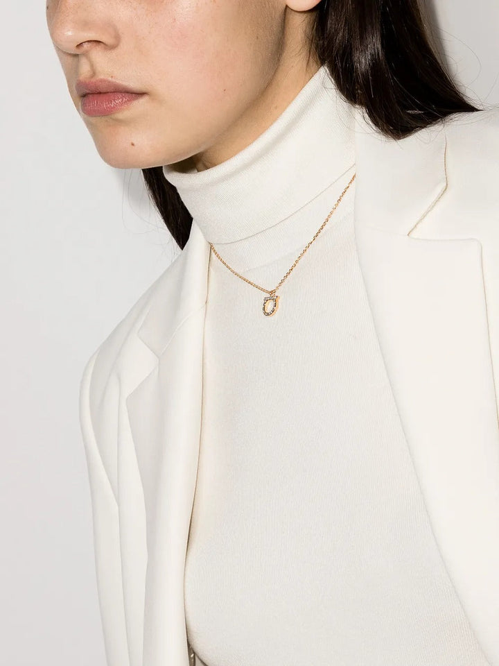 Ferragamo Women Gancini Crystals Necklace - L