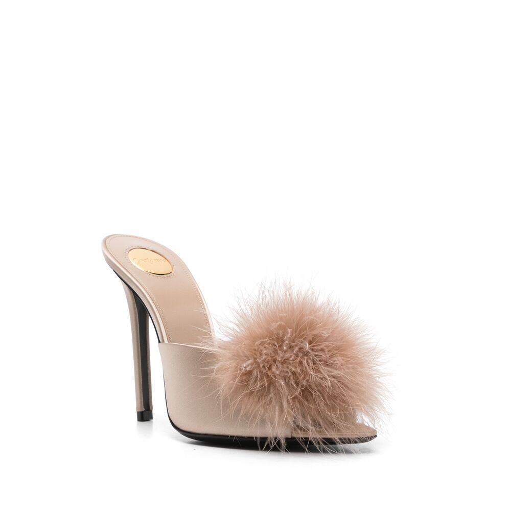 Saint Laurent Neutrals Mules Women