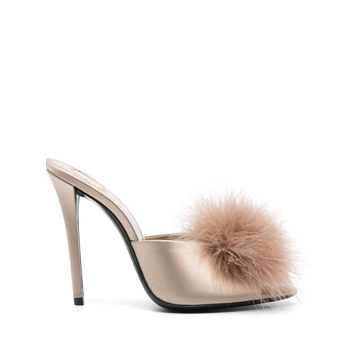 Saint Laurent Neutrals Mules Women