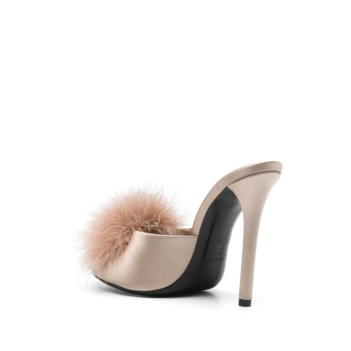 Saint Laurent Neutrals Mules Women