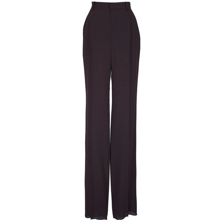 Saint Laurent Brown Trousers - Straight Trousers Women