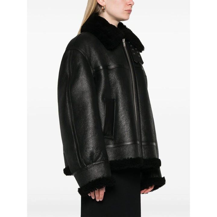 Saint Laurent Black Jackets - Leather Jackets Women
