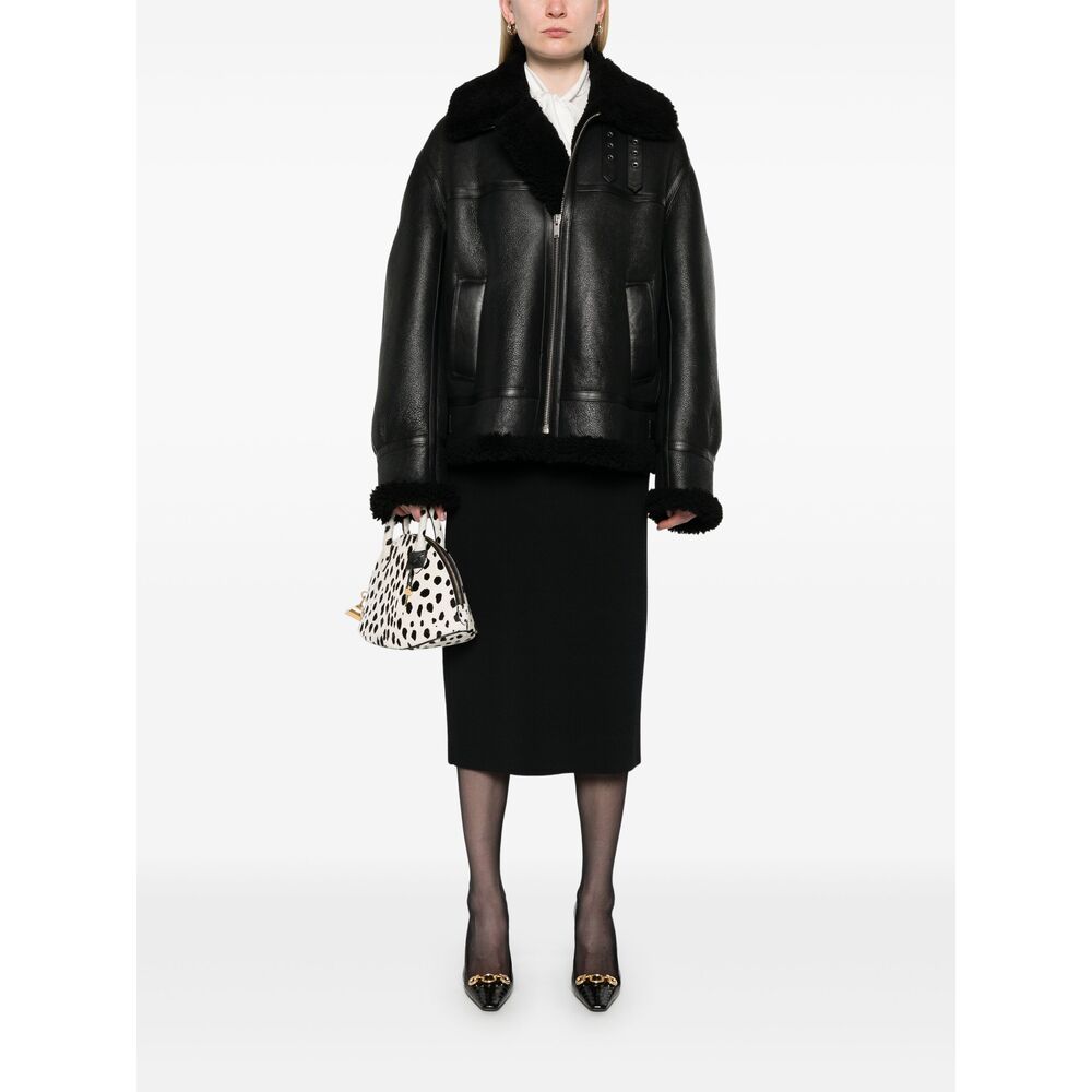 Saint Laurent Black Jackets - Leather Jackets Women