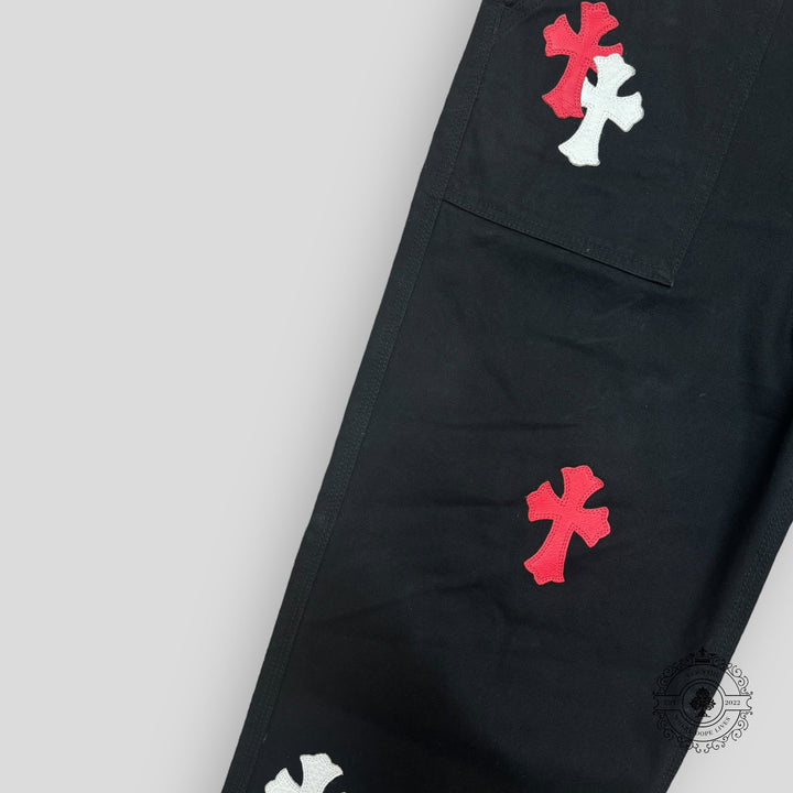Chrome Hearts Cross Patch Carpenter Pants