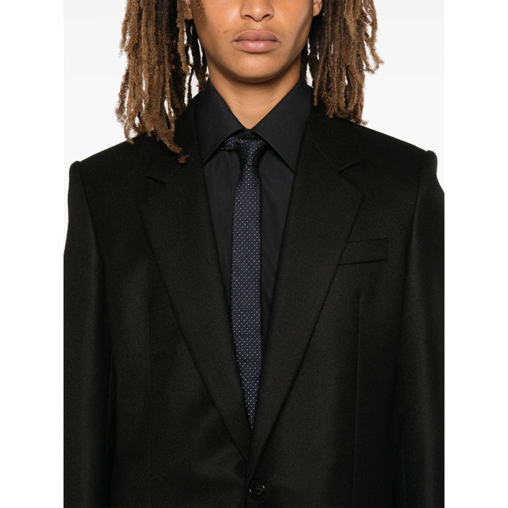 Saint Laurent Black Jackets - Blazers Men