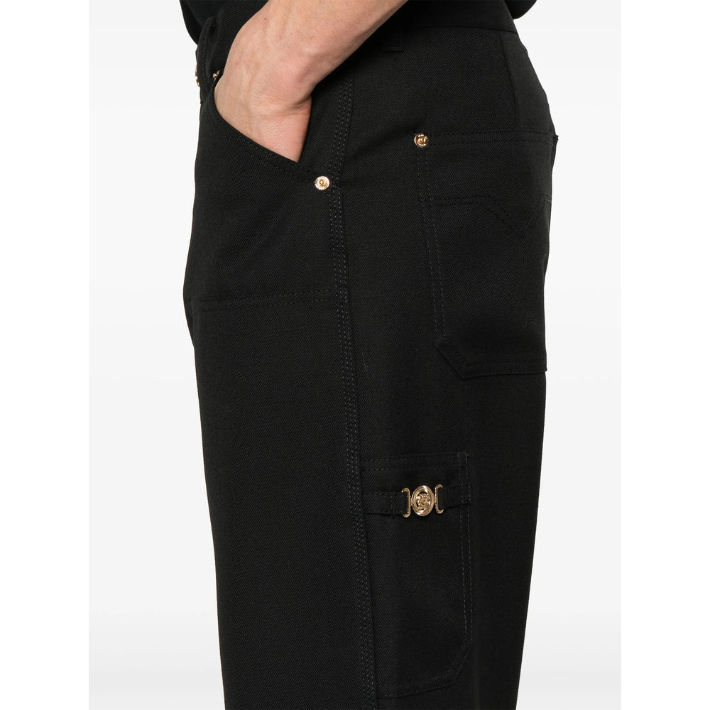 Versace Black Trousers - Regular & Straight-Leg Trousers Men
