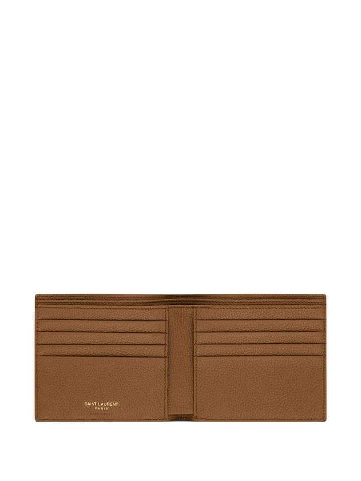 SAINT LAURENT Mini Leather Wallet &amp; Card Holder