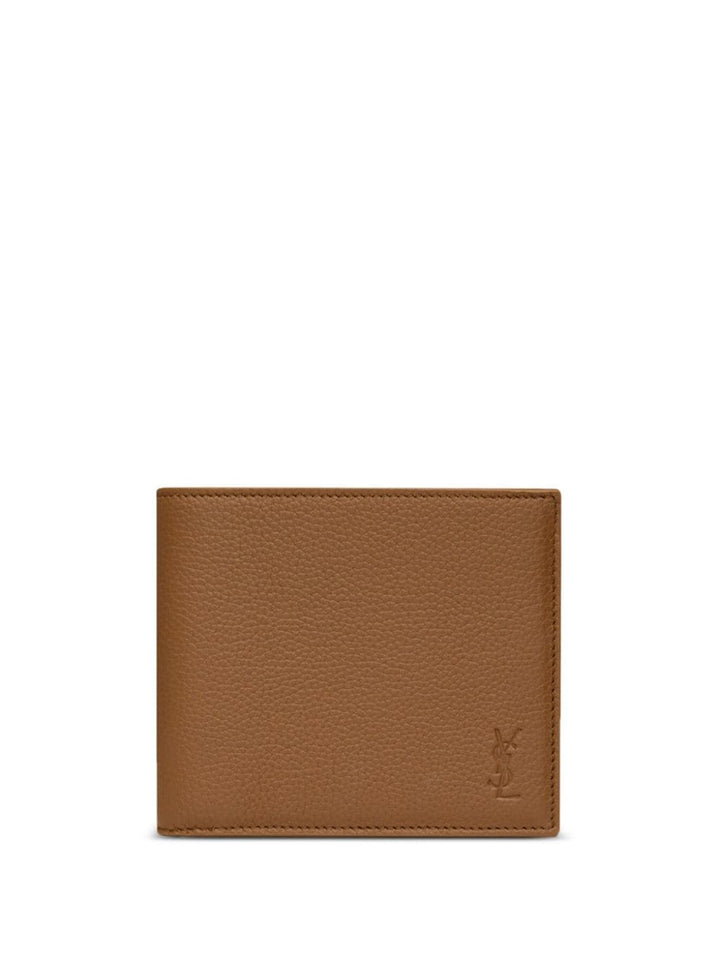 SAINT LAURENT Mini Leather Wallet &amp; Card Holder