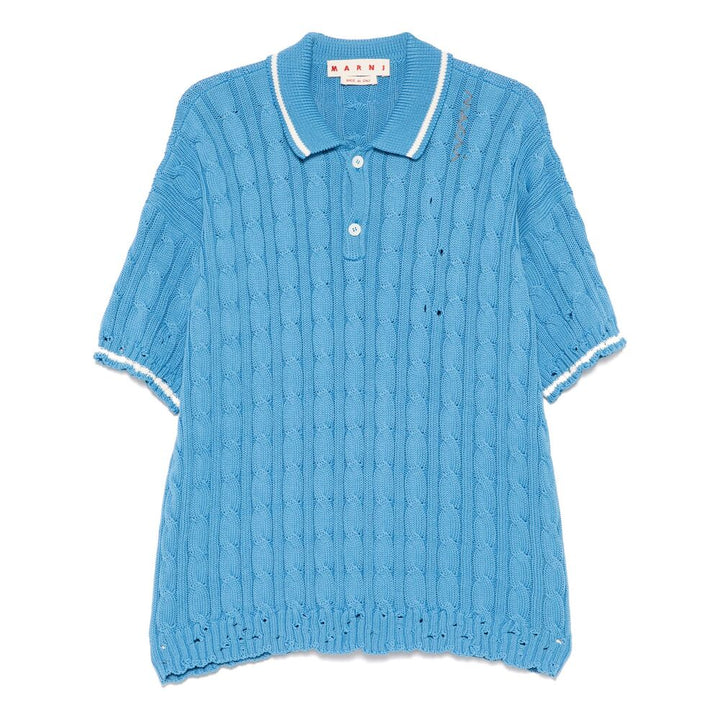 Marni Blue Polo Shirts Men