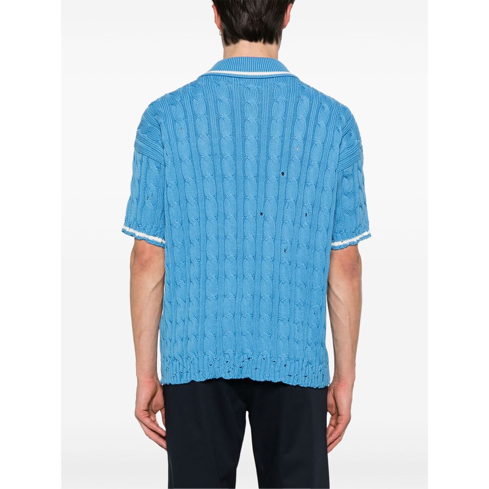 Marni Blue Polo Shirts Men