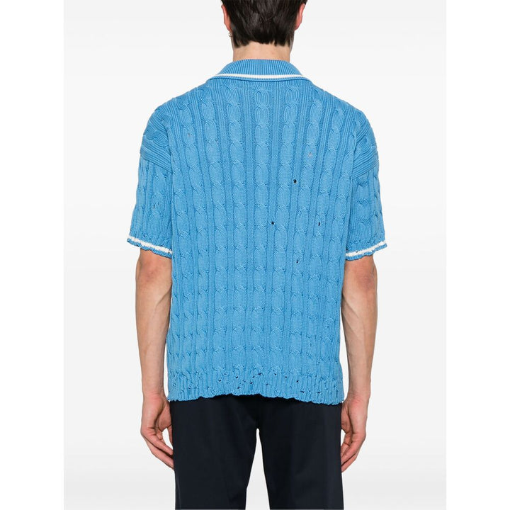 Marni Blue Polo Shirts Men