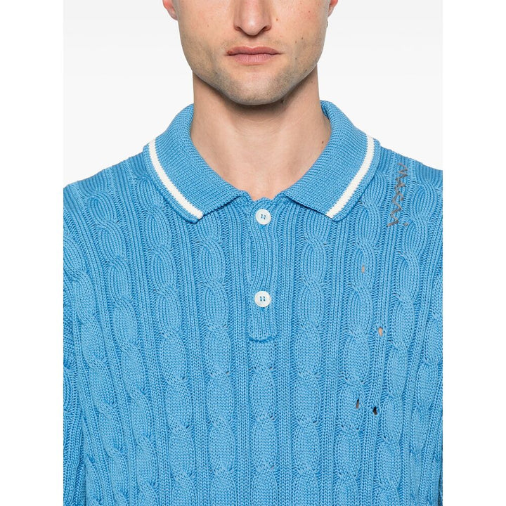 Marni Blue Polo Shirts Men