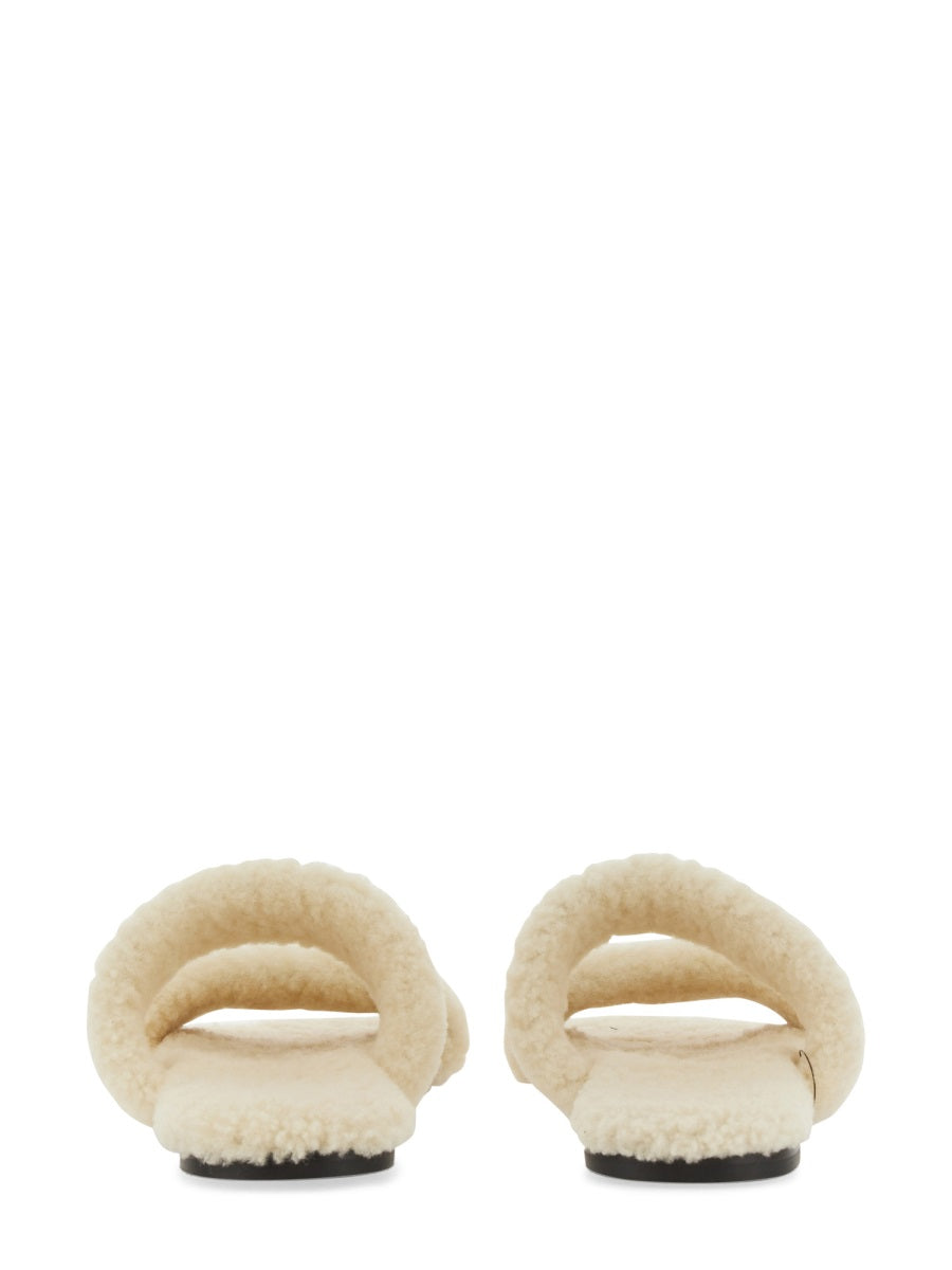 Saint Laurent Men Shearling Sandal