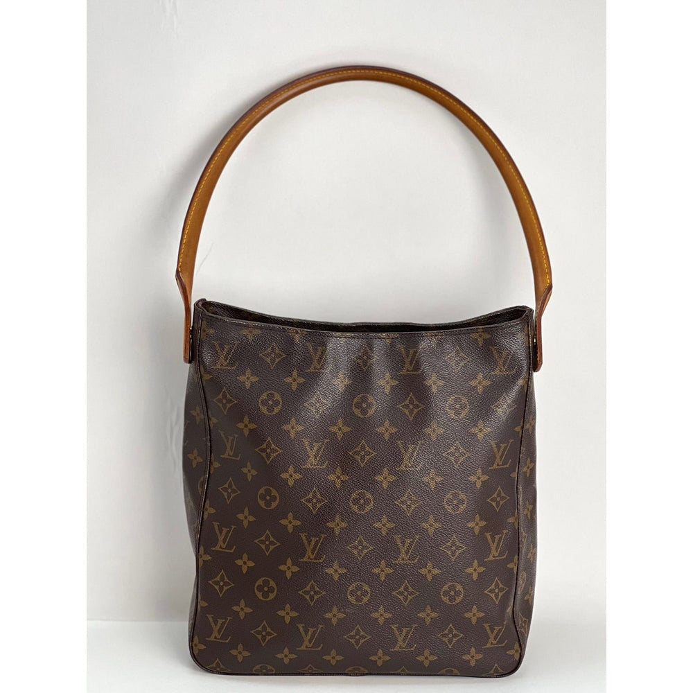 LOUIS VUITTON Looping GM Monogram Shoulder Bag - Luxury bags with signature monogram design and leather handle.
