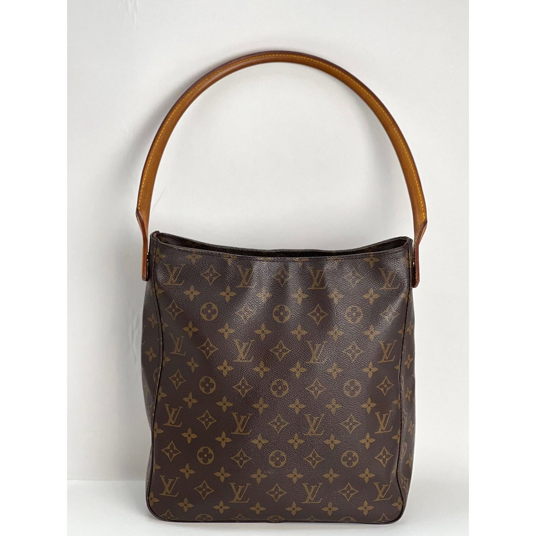 LOUIS VUITTON Looping GM Monogram Shoulder Bag - Luxury bags with signature monogram design and leather handle.