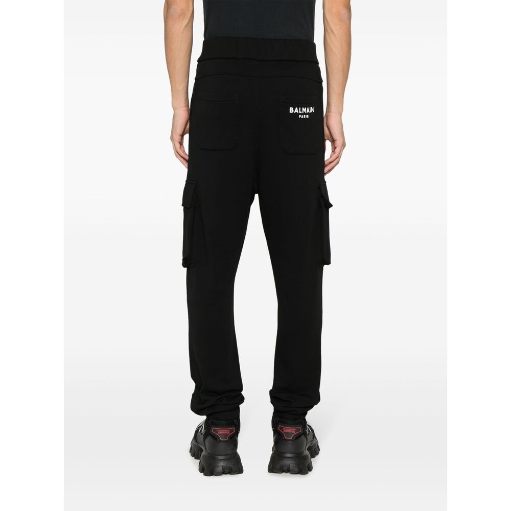 Balmain Black Trousers - Track Pants Men
