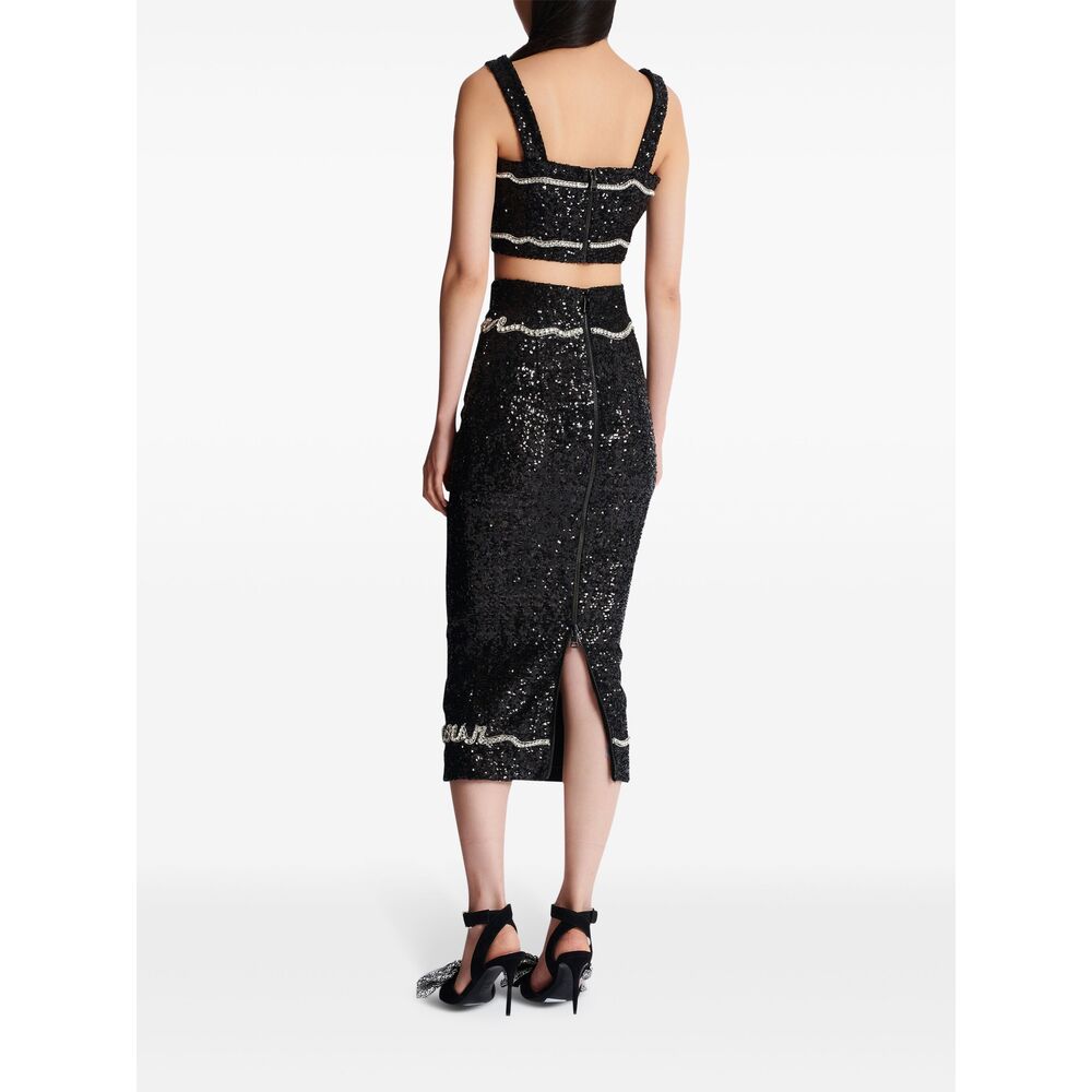 Balmain Black Tops - Vests & Tank Tops Women