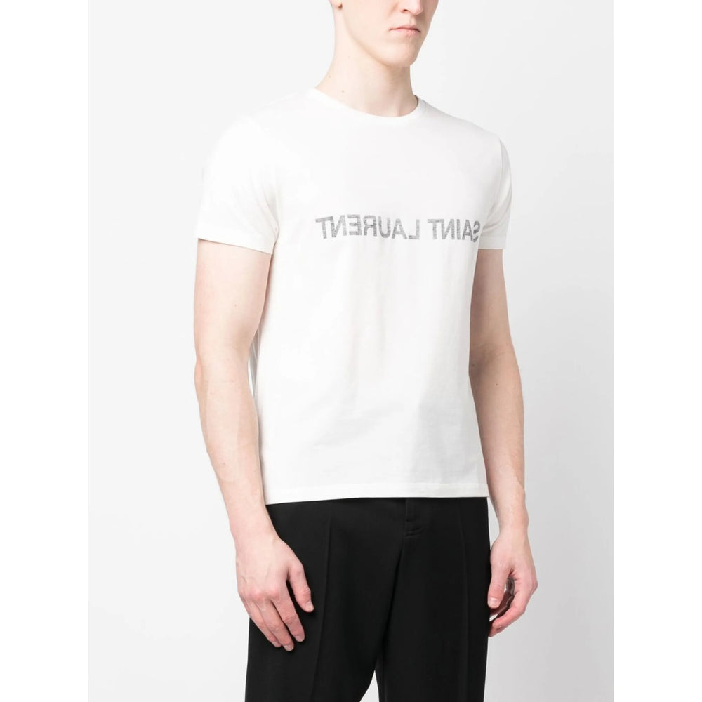 Saint Laurent Neutrals T-Shirts & Vests - T-Shirts Men