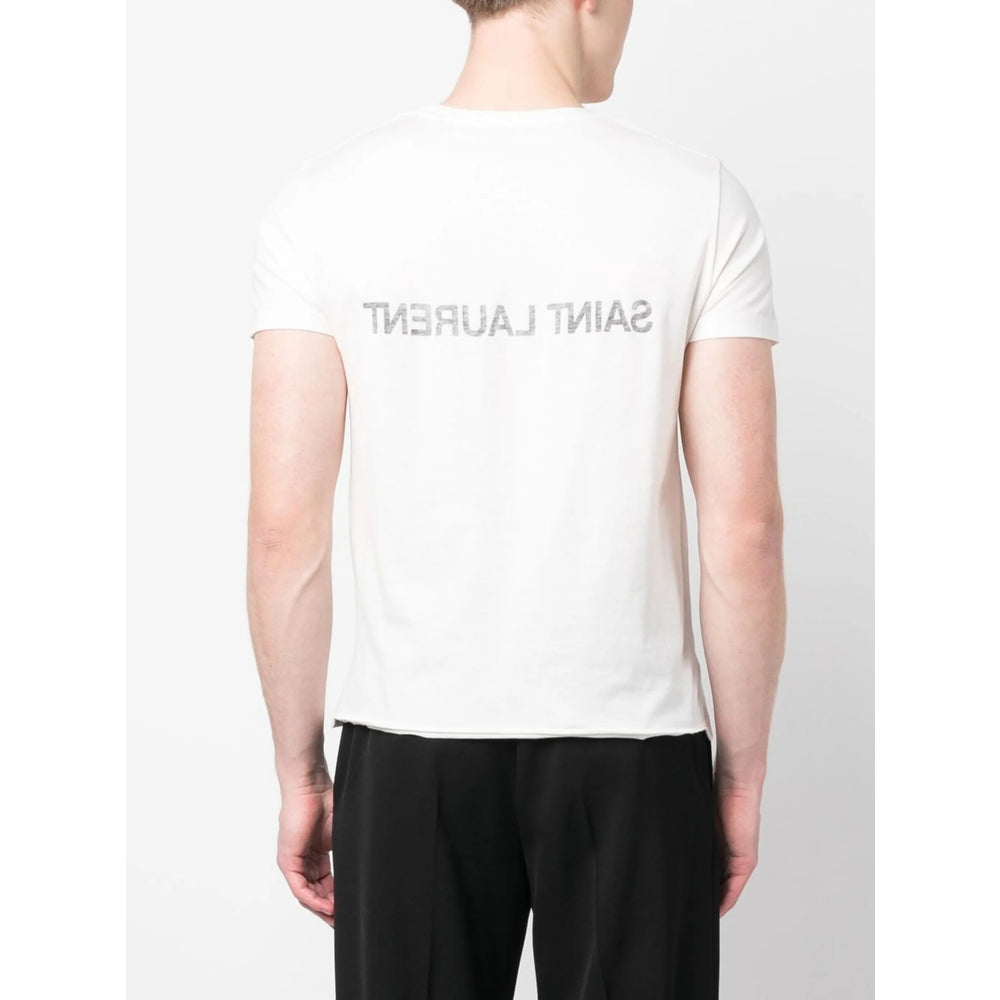 Saint Laurent Neutrals T-Shirts & Vests - T-Shirts Men