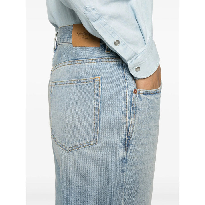 Saint Laurent Blue Denim - Regular & Straight-Leg Jeans Men