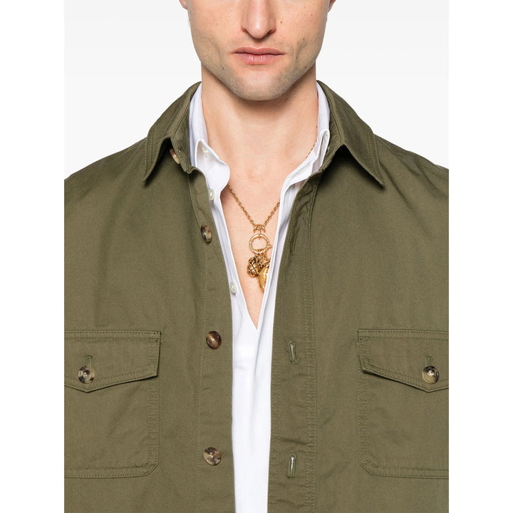 Saint Laurent Green Jackets - Shirt Jackets Men