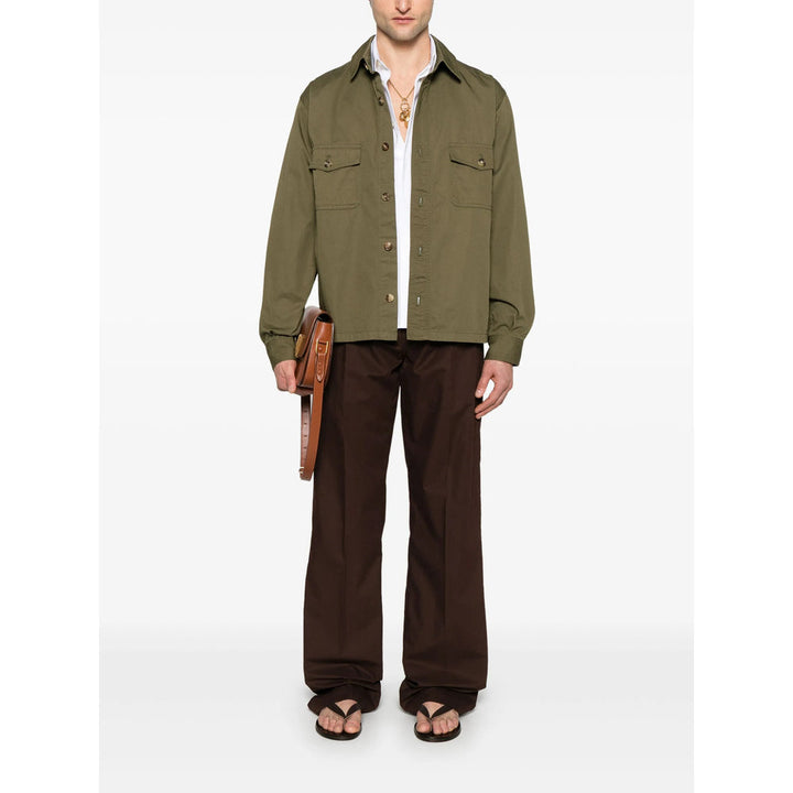 Saint Laurent Green Jackets - Shirt Jackets Men