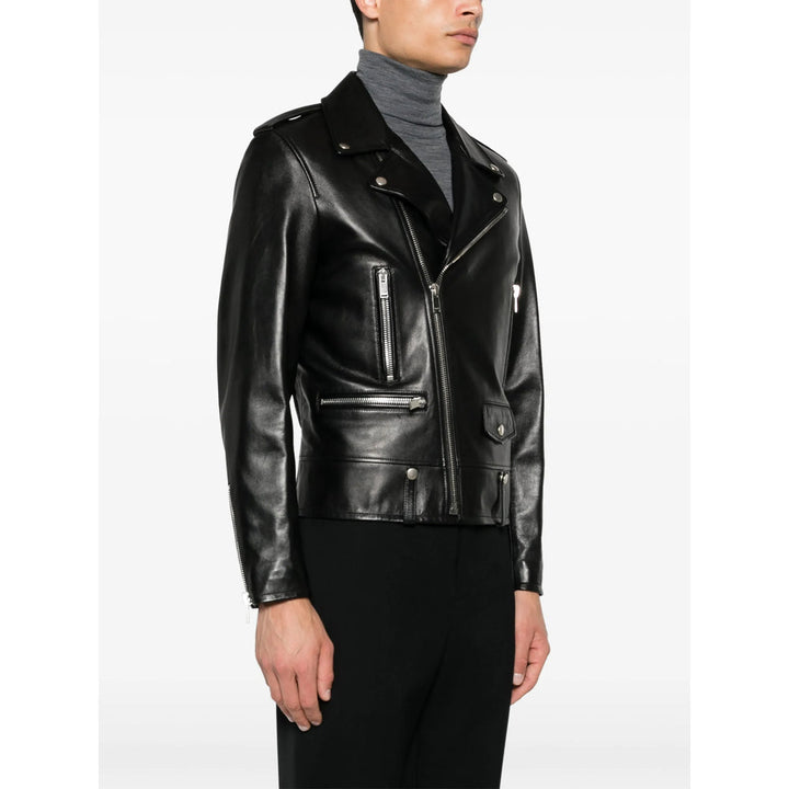 Saint Laurent Black Jackets - Biker Jackets Men