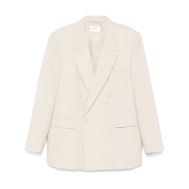 Saint Laurent Neutrals Jackets - Blazers Men