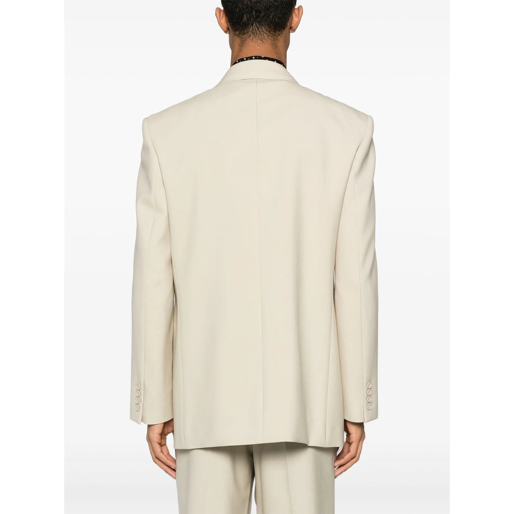 Saint Laurent Neutrals Jackets - Blazers Men