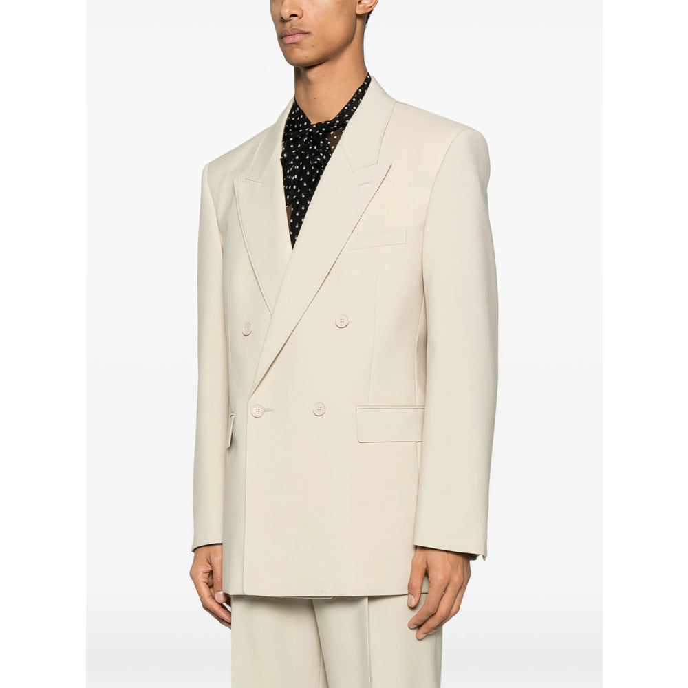 Saint Laurent Neutrals Jackets - Blazers Men