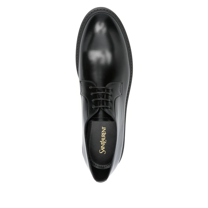Saint Laurent Black Derby Shoes Men