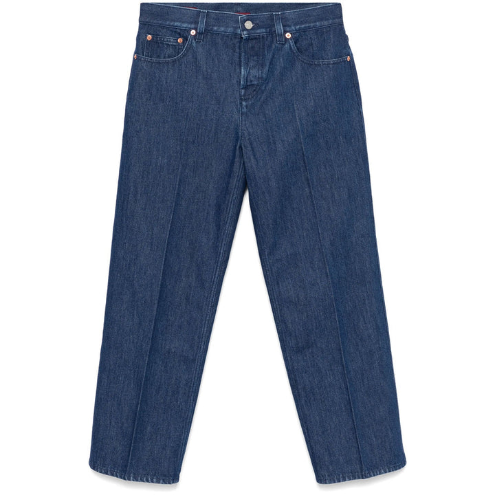 Gucci Blue Denim - Straight-Leg Jeans Women
