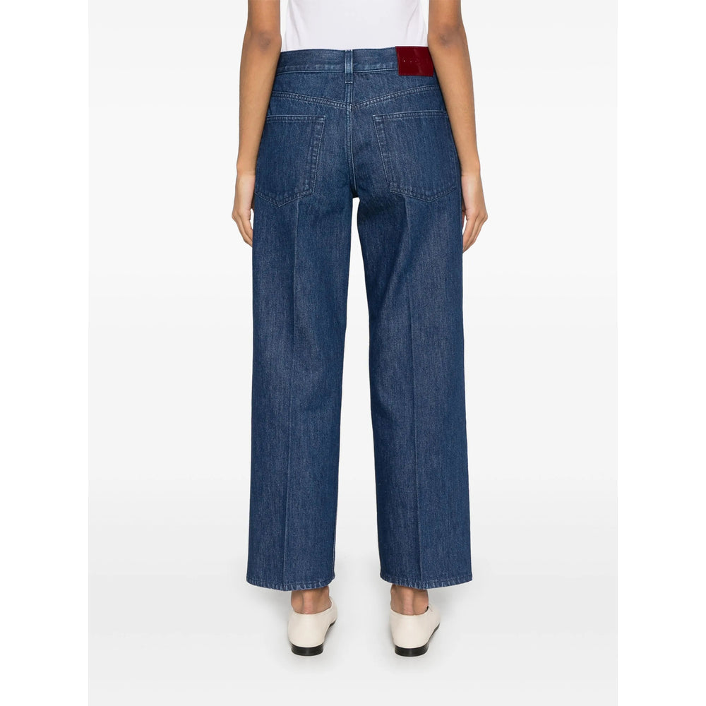 Gucci Blue Denim - Straight-Leg Jeans Women