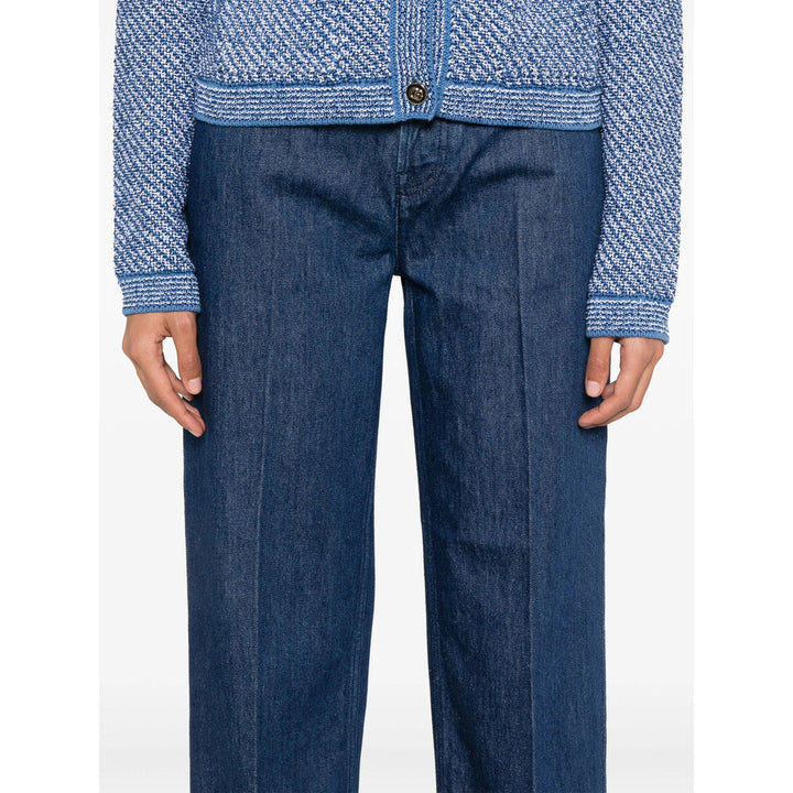 Gucci Blue Denim - Straight-Leg Jeans Women