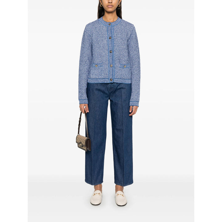 Gucci Blue Denim - Straight-Leg Jeans Women