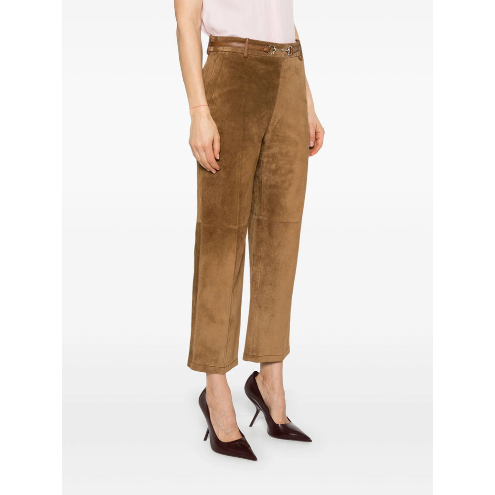 Gucci Brown Trousers - Straight Trousers Women