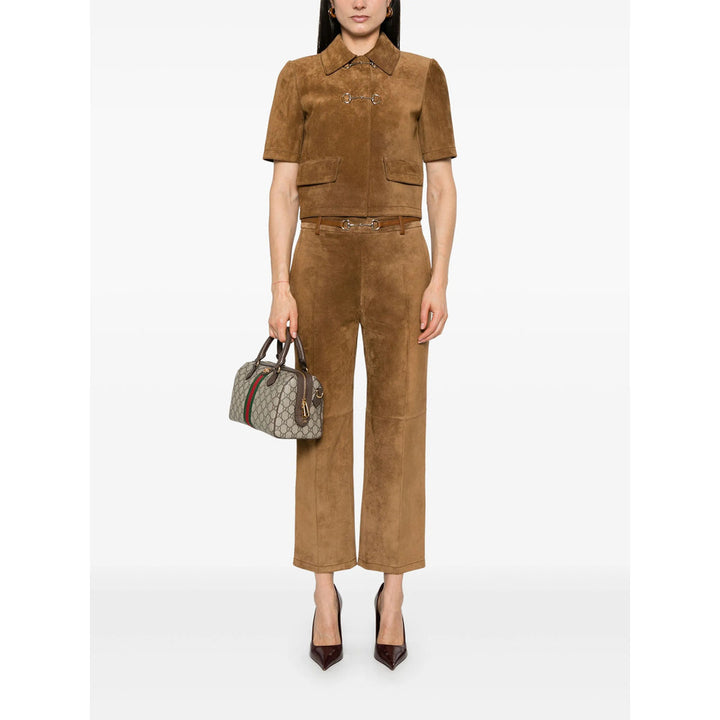 Gucci Brown Trousers - Straight Trousers Women