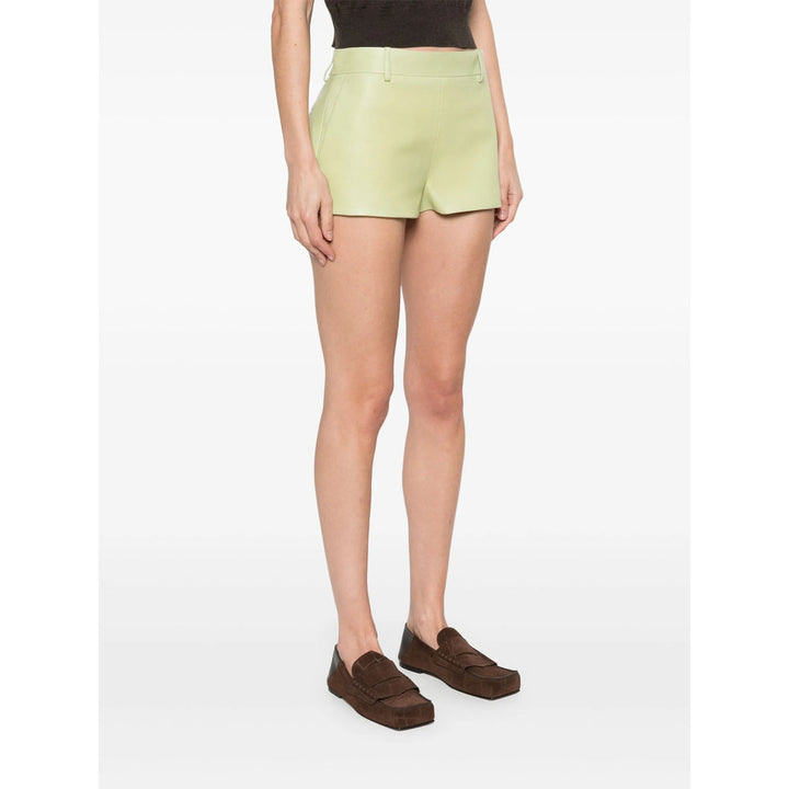 Gucci Green Shorts - Leather & Faux Leather Shorts Women